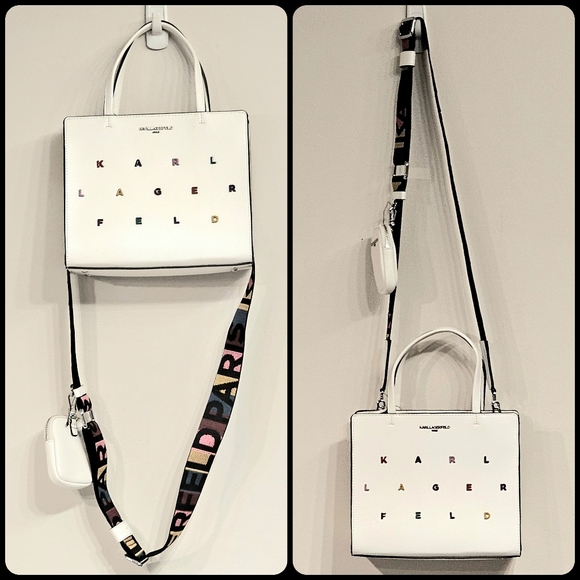 NWT Karl Lagerfeld Paris Maybelle Satchel Crossbody Bag - Picture 13 of 13